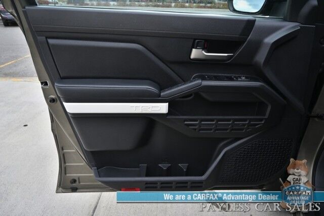 2024 Toyota Tacoma TRD Off Road / 4X4 / Auto Start / Crew Cab / Premium Cloth Seats / Adaptive Cruise / Lane Departure & Blind Spot / Apple CarPlay & Android Auto / Back Up Camera / Keyless Entry & Start / Tow Pkg / 23 MPG / 1-Owner Anchorage AK 2024 Toyota Tacoma TRD Off Road / 4X4 / Auto Start / Crew Cab / Premium Cloth Seats / Adaptive Cruise / Lane Departure & Blind Spot / Apple CarPlay & Android Auto / Back Up Camera / Keyless Entry & Start / Tow Pkg / 23 MPG / 1-Owner Anchorage AK