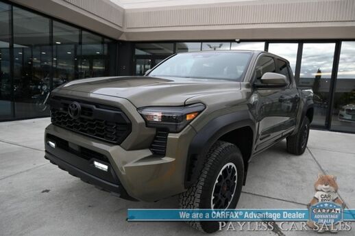2024 Toyota Tacoma TRD Off Road / 4X4 / Auto Start / Crew Cab / Premium Cloth Seats / Adaptive Cruise / Lane Departure & Blind Spot / Apple CarPlay & Android Auto / Back Up Camera / Keyless Entry & Start / Tow Pkg / 23 MPG / 1-Owner Anchorage AK