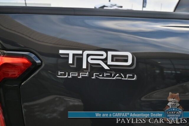2024 Toyota Tacoma TRD Off Road / 4X4 / Auto Start / Crew Cab / Premium Cloth Seats / Adaptive Cruise / Lane Departure & Blind Spot / Apple CarPlay & Android Auto / Back Up Camera / Keyless Entry & Start / Tow Pkg / 23 MPG / 1-Owner Anchorage AK 2024 Toyota Tacoma TRD Off Road / 4X4 / Auto Start / Crew Cab / Premium Cloth Seats / Adaptive Cruise / Lane Departure & Blind Spot / Apple CarPlay & Android Auto / Back Up Camera / Keyless Entry & Start / Tow Pkg / 23 MPG / 1-Owner Anchorage AK