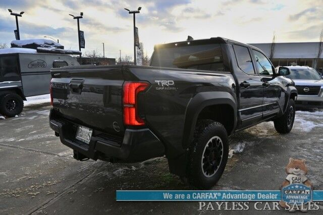 2024 Toyota Tacoma TRD Off Road / 4X4 / Auto Start / Crew Cab / Premium Cloth Seats / Adaptive Cruise / Lane Departure & Blind Spot / Apple CarPlay & Android Auto / Back Up Camera / Keyless Entry & Start / Tow Pkg / 23 MPG / 1-Owner Anchorage AK 2024 Toyota Tacoma TRD Off Road / 4X4 / Auto Start / Crew Cab / Premium Cloth Seats / Adaptive Cruise / Lane Departure & Blind Spot / Apple CarPlay & Android Auto / Back Up Camera / Keyless Entry & Start / Tow Pkg / 23 MPG / 1-Owner Anchorage AK