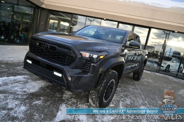 2024 Toyota Tacoma TRD Off Road / 4X4 / Auto Start / Crew Cab / Premium Cloth Seats / Adaptive Cruise / Lane Departure & Blind Spot / Apple CarPlay & Android Auto / Back Up Camera / Keyless Entry & Start / Tow Pkg / 23 MPG / 1-Owner Anchorage AK 2024 Toyota Tacoma TRD Off Road / 4X4 / Auto Start / Crew Cab / Premium Cloth Seats / Adaptive Cruise / Lane Departure & Blind Spot / Apple CarPlay & Android Auto / Back Up Camera / Keyless Entry & Start / Tow Pkg / 23 MPG / 1-Owner Anchorage AK