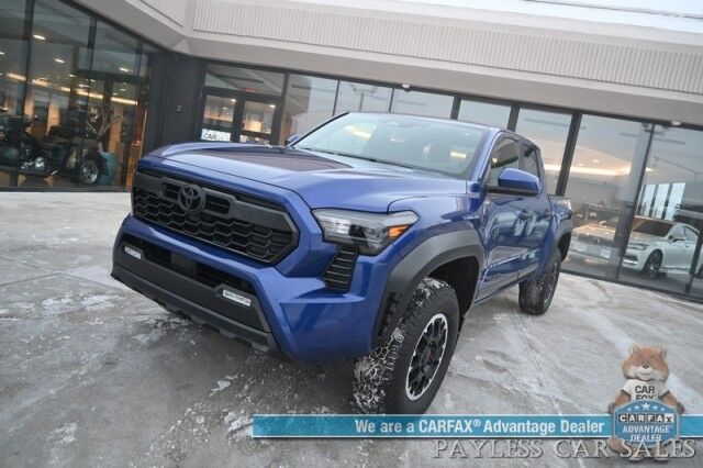2024 Toyota Tacoma TRD Off Road / 4X4 / Crew Cab / Auto Start / Premium Cloth Seats / Adaptive Cruise / Lane Departure & Blind Spot / Apple CarPlay & Android Auto / Back Up Camera / Keyless Entry & Start / Tow Pkg / 23 MPG / 1-Owner Anchorage AK 2024 Toyota Tacoma TRD Off Road / 4X4 / Crew Cab / Auto Start / Premium Cloth Seats / Adaptive Cruise / Lane Departure & Blind Spot / Apple CarPlay & Android Auto / Back Up Camera / Keyless Entry & Start / Tow Pkg / 23 MPG / 1-Owner Anchorage AK