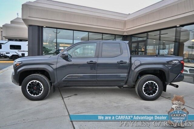 2024 Toyota Tacoma TRD Off Road / 4X4 / Crew Cab / Auto Start / Premium Cloth Seats / Adaptive Cruise / Lane Departure & Blind Spot / Apple CarPlay & Android Auto / Back Up Camera / Keyless Entry & Start / Tow Pkg / 23 MPG / 1-Owner Anchorage AK