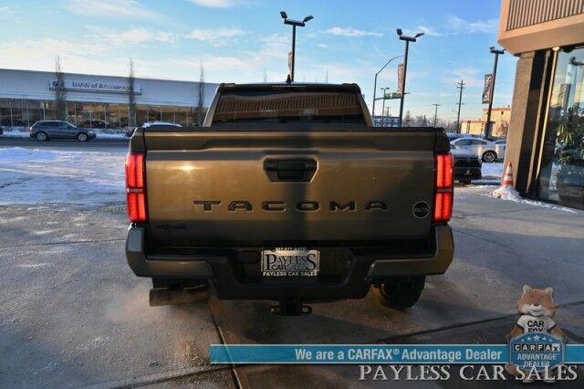 2024 Toyota Tacoma TRD Off Road / 4X4 / Crew Cab / Premium Cloth Seats / Adaptive Cruise / Lane Departure & Blind Spot / Apple CarPlay & Android Auto / Back Up Camera / Keyless Entry & Start / Tow Pkg / 23 MPG / 1-Owner Anchorage AK 2024 Toyota Tacoma TRD Off Road / 4X4 / Crew Cab / Premium Cloth Seats / Adaptive Cruise / Lane Departure & Blind Spot / Apple CarPlay & Android Auto / Back Up Camera / Keyless Entry & Start / Tow Pkg / 23 MPG / 1-Owner Anchorage AK