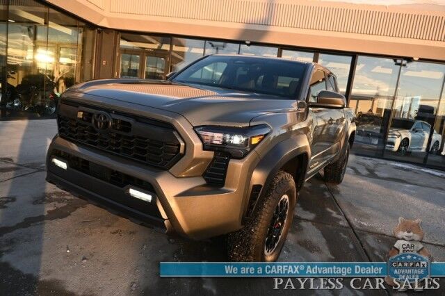 2024 Toyota Tacoma TRD Off Road / 4X4 / Crew Cab / Premium Cloth Seats / Adaptive Cruise / Lane Departure & Blind Spot / Apple CarPlay & Android Auto / Back Up Camera / Keyless Entry & Start / Tow Pkg / 23 MPG / 1-Owner Anchorage AK 2024 Toyota Tacoma TRD Off Road / 4X4 / Crew Cab / Premium Cloth Seats / Adaptive Cruise / Lane Departure & Blind Spot / Apple CarPlay & Android Auto / Back Up Camera / Keyless Entry & Start / Tow Pkg / 23 MPG / 1-Owner Anchorage AK