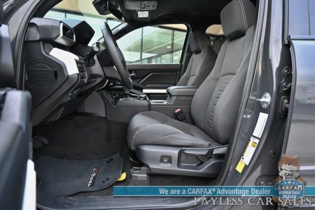 2024 Toyota Tacoma TRD Off Road / 4X4 / Crew Cab / Premium Cloth Seats / Adaptive Cruise / Lane Departure & Blind Spot / Apple CarPlay & Android Auto / Back Up Camera / Keyless Entry & Start / Tow Pkg / 23 MPG / 1-Owner Anchorage AK 2024 Toyota Tacoma TRD Off Road / 4X4 / Crew Cab / Premium Cloth Seats / Adaptive Cruise / Lane Departure & Blind Spot / Apple CarPlay & Android Auto / Back Up Camera / Keyless Entry & Start / Tow Pkg / 23 MPG / 1-Owner Anchorage AK