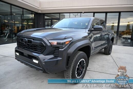 2024 Toyota Tacoma TRD Off Road / 4X4 / Crew Cab / Premium Cloth Seats / Adaptive Cruise / Lane Departure & Blind Spot / Apple CarPlay & Android Auto / Back Up Camera / Keyless Entry & Start / Tow Pkg / 23 MPG / 1-Owner Anchorage AK