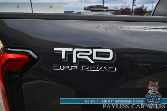 2024 Toyota Tacoma TRD Off Road / 4X4 / Crew Cab / Premium Cloth Seats / Adaptive Cruise / Lane Departure & Blind Spot / Apple CarPlay & Android Auto / Back Up Camera / Keyless Entry & Start / Tow Pkg / 23 MPG / 1-Owner Anchorage AK