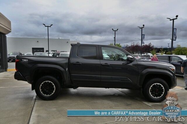 2024 Toyota Tacoma TRD Off Road / 4X4 / Crew Cab / Premium Cloth Seats / Adaptive Cruise / Lane Departure & Blind Spot / Apple CarPlay & Android Auto / Back Up Camera / Keyless Entry & Start / Tow Pkg / 23 MPG / 1-Owner Anchorage AK