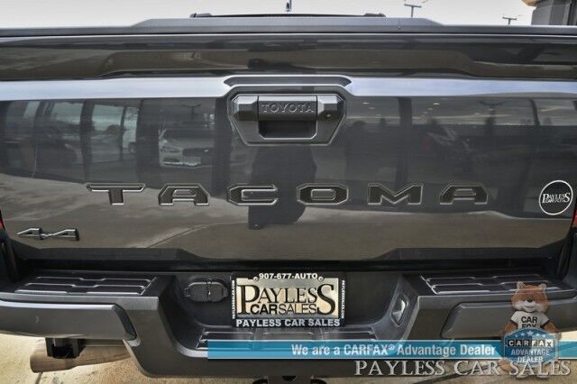 2024 Toyota Tacoma TRD Off Road / 4X4 / Crew Cab / Premium Cloth Seats / Adaptive Cruise / Lane Departure & Blind Spot / Apple CarPlay & Android Auto / Back Up Camera / Keyless Entry & Start / Tow Pkg / 23 MPG / 1-Owner Anchorage AK