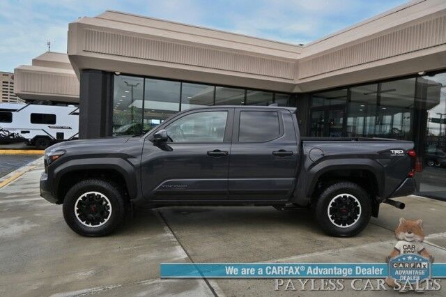 2024 Toyota Tacoma TRD Off Road / 4X4 / Crew Cab / Premium Cloth Seats / Adaptive Cruise / Lane Departure & Blind Spot / Apple CarPlay & Android Auto / Back Up Camera / Keyless Entry & Start / Tow Pkg / 23 MPG / 1-Owner Anchorage AK