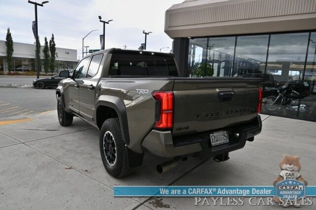 2024 Toyota Tacoma TRD Off Road / 4X4 / Crew Cab / Premium Cloth Seats / Adaptive Cruise / Lane Departure & Blind Spot / Apple CarPlay & Android Auto / Back Up Camera / Keyless Entry & Start / Tow Pkg / 23 MPG / 1-Owner Anchorage AK