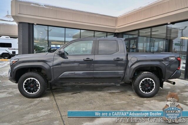 2024 Toyota Tacoma TRD Off Road / 4X4 / Crew Cab / Premium Cloth Seats / Adaptive Cruise / Lane Departure & Blind Spot / Apple CarPlay & Android Auto / Back Up Camera / Keyless Entry & Start / Tow Pkg / 23 MPG / 1-Owner Anchorage AK 2024 Toyota Tacoma TRD Off Road / 4X4 / Crew Cab / Premium Cloth Seats / Adaptive Cruise / Lane Departure & Blind Spot / Apple CarPlay & Android Auto / Back Up Camera / Keyless Entry & Start / Tow Pkg / 23 MPG / 1-Owner Anchorage AK