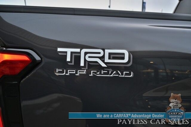 2024 Toyota Tacoma TRD Off Road / 4X4 / Crew Cab / Premium Cloth Seats / Adaptive Cruise / Lane Watch & Blind Spot / Apple CarPlay & Android Auto / Bed Liner / Aluminum Wheels / Back Up Cam / Only 15K Miles / Tow pkg / 1-Owner Wasilla AK