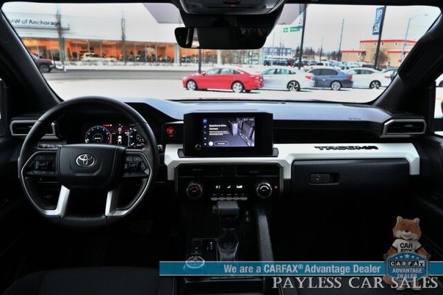 2024 Toyota Tacoma TRD Off Road / 4X4 / Crew Cab / Premium Cloth Seats / Adaptive Cruise / Lane Watch & Blind Spot / Apple CarPlay & Android Auto / Bed Liner / Aluminum Wheels / Back Up Cam / Only 15K Miles / Tow pkg / 1-Owner Wasilla AK