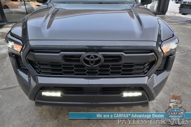 2024 Toyota Tacoma TRD Off Road / 4X4 / Crew Cab / Premium Cloth Seats / Adaptive Cruise / Lane Watch & Blind Spot / Apple CarPlay & Android Auto / Bed Liner / Aluminum Wheels / Back Up Cam / Only 15K Miles / Tow pkg / 1-Owner Anchorage AK