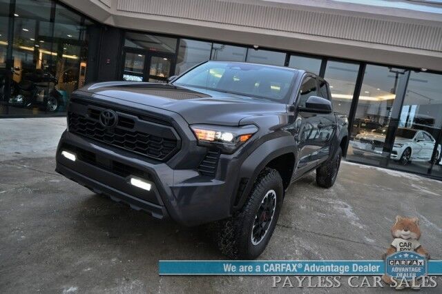 2024 Toyota Tacoma TRD Off Road / 4X4 / Crew Cab / Premium Cloth Seats / Adaptive Cruise / Lane Watch & Blind Spot / Apple CarPlay & Android Auto / Bed Liner / Aluminum Wheels / Back Up Cam / Only 15K Miles / Tow pkg / 1-Owner Wasilla AK