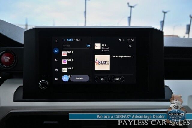 2024 Toyota Tacoma TRD Off Road / 4X4 / Crew Cab / Premium Cloth Seats / Adaptive Cruise / Lane Watch & Blind Spot / Apple CarPlay & Android Auto / Bed Liner / Back Up Cam / Aluminum Wheels / Only 10K Miles / Tow pkg / 1-Owner Anchorage AK