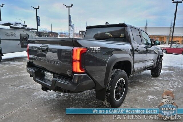 2024 Toyota Tacoma TRD Off Road / 4X4 / Crew Cab / Premium Cloth Seats / Adaptive Cruise / Lane Watch & Blind Spot / Apple CarPlay & Android Auto / Bed Liner / Back Up Cam / Aluminum Wheels / Only 10K Miles / Tow pkg / 1-Owner Wasilla AK