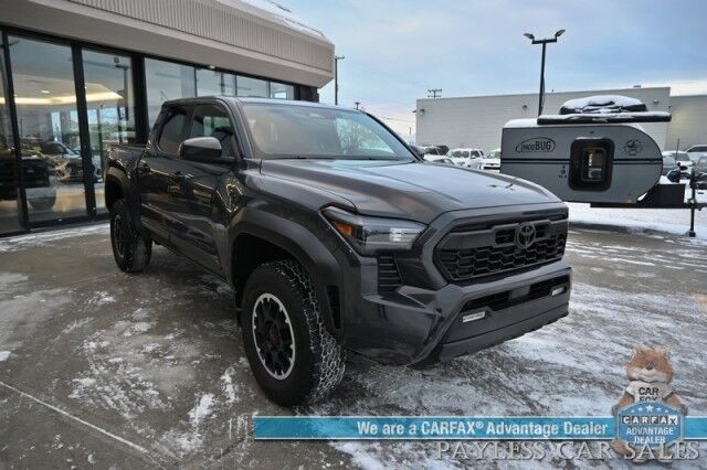 2024 Toyota Tacoma TRD Off Road / 4X4 / Crew Cab / Premium Cloth Seats / Adaptive Cruise / Lane Watch & Blind Spot / Apple CarPlay & Android Auto / Bed Liner / Back Up Cam / Aluminum Wheels / Only 10K Miles / Tow pkg / 1-Owner Wasilla AK