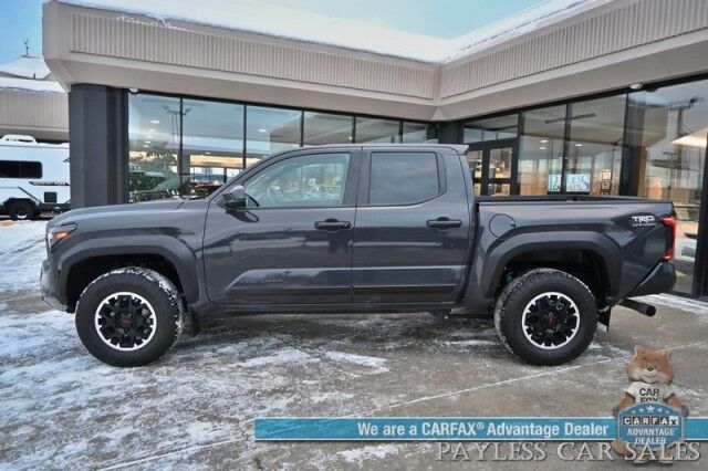 2024 Toyota Tacoma TRD Off Road / 4X4 / Crew Cab / Premium Cloth Seats / Adaptive Cruise / Lane Watch & Blind Spot / Apple CarPlay & Android Auto / Bed Liner / Back Up Cam / Aluminum Wheels / Only 10K Miles / Tow pkg / 1-Owner Anchorage AK