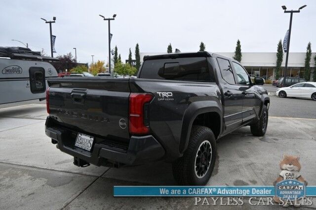2024 Toyota Tacoma TRD Off Road / Premium Pkg / 4X4 / Crew Cab / Auto Start / Heated & Cooled Leather Seats / Heated Steering / Sunroof / JBL Speakers / Adaptive Cruise / Lane Departure & Blind Spot / 360 Cam / Bed Liner / Tow Pkg / 1-Owner Anchorage AK 2024 Toyota Tacoma TRD Off Road / Premium Pkg / 4X4 / Crew Cab / Auto Start / Heated & Cooled Leather Seats / Heated Steering / Sunroof / JBL Speakers / Adaptive Cruise / Lane Departure & Blind Spot / 360 Cam / Bed Liner / Tow Pkg / 1-Owner Anchorage AK