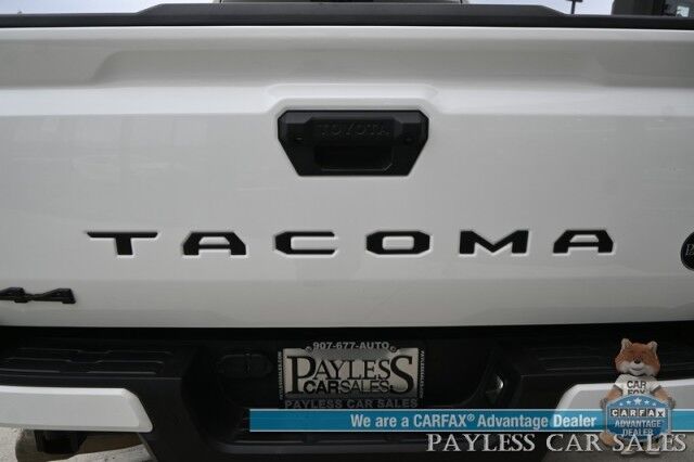 2024 Toyota Tacoma TRD Off Road / Premium Pkg / 4X4 / Crew Cab / Auto Start / Heated & Cooled Leather Seats / Heated Steering / Sunroof / JBL Speakers / Adaptive Cruise / Lane Departure & Blind Spot / 360 Cam / Bed Liner / Tow Pkg / 1-Owner Anchorage AK 2024 Toyota Tacoma TRD Off Road / Premium Pkg / 4X4 / Crew Cab / Auto Start / Heated & Cooled Leather Seats / Heated Steering / Sunroof / JBL Speakers / Adaptive Cruise / Lane Departure & Blind Spot / 360 Cam / Bed Liner / Tow Pkg / 1-Owner Anchorage AK