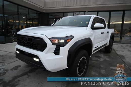 2024 Toyota Tacoma TRD Off Road / Premium Pkg / 4X4 / Crew Cab / Heated & Cooled Leather Seats / Heated Steering / Sunroof / JBL Speakers / Adaptive Cruise / Lane Departure & Blind Spot / 360 Camera / Bed Liner / Tow Pkg / 1-Owner Anchorage AK