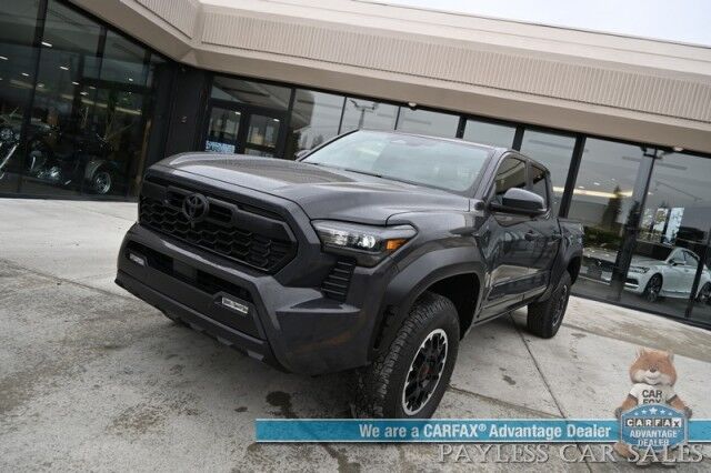 2024 Toyota Tacoma TRD Off Road / Premium Pkg / 4X4 / Crew Cab / Heated & Cooled Leather Seats / Heated Steering / Sunroof / JBL Speakers / Adaptive Cruise / Lane Departure & Blind Spot / 360 Camera / Bed Liner / Tow Pkg / 1-Owner Anchorage AK