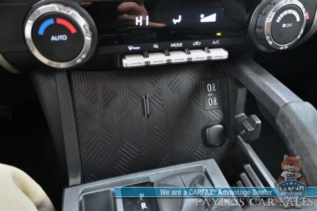 2024 Toyota Tacoma TRD Off Road Sport / 4X4 / Crew Cab / Premium Cloth Seats / Adaptive Cruise / Lane Departure & Blind Spot / Apple CarPlay & Android Auto / Back Up Camera / Keyless Entry & Start / Bed Liner / Tow Pkg / 1-Owner Anchorage AK