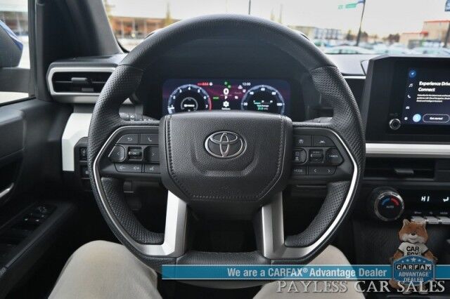 2024 Toyota Tacoma TRD Off Road Sport / 4X4 / Crew Cab / Premium Cloth Seats / Adaptive Cruise / Lane Departure & Blind Spot / Apple CarPlay & Android Auto / Back Up Camera / Keyless Entry & Start / Bed Liner / Tow Pkg / 1-Owner Wasilla AK