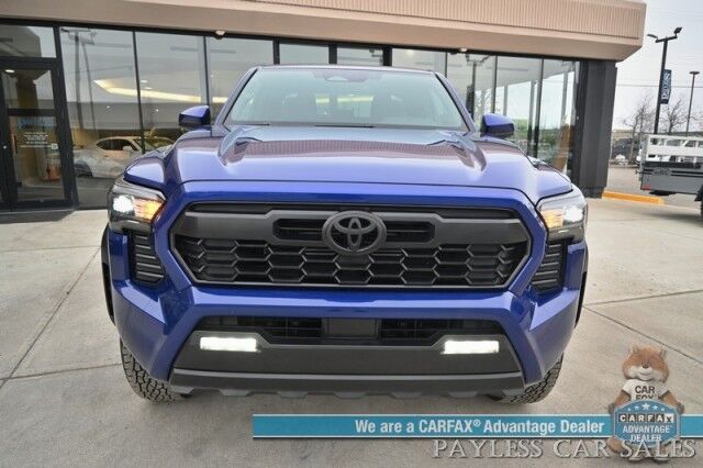 2024 Toyota Tacoma TRD Off Road Sport / 4X4 / Crew Cab / Premium Cloth Seats / Adaptive Cruise / Lane Departure & Blind Spot / Apple CarPlay & Android Auto / Back Up Camera / Keyless Entry & Start / Bed Liner / Tow Pkg / 1-Owner Anchorage AK