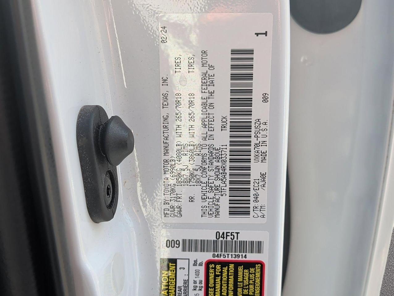 2024 Toyota Tundra 2WD SR5 San Juan TX