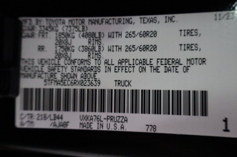2024 Toyota Tundra 4WD 1794 Edition 3.4L Twin Turbo V6 GPS Sunroof 20in Wheels 35in Toyo Arlington TX