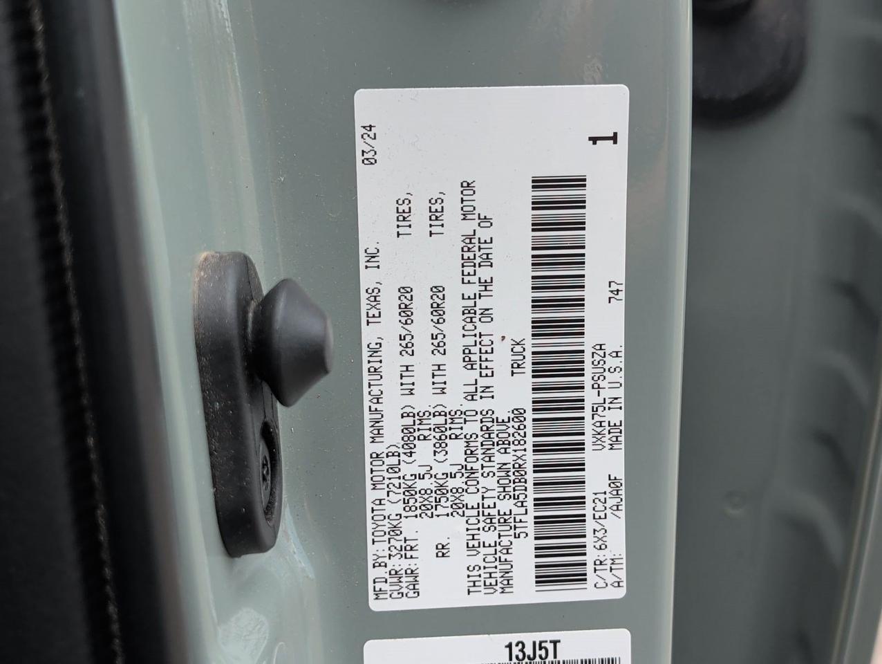 2024 Toyota Tundra 4WD SR5 San Juan TX