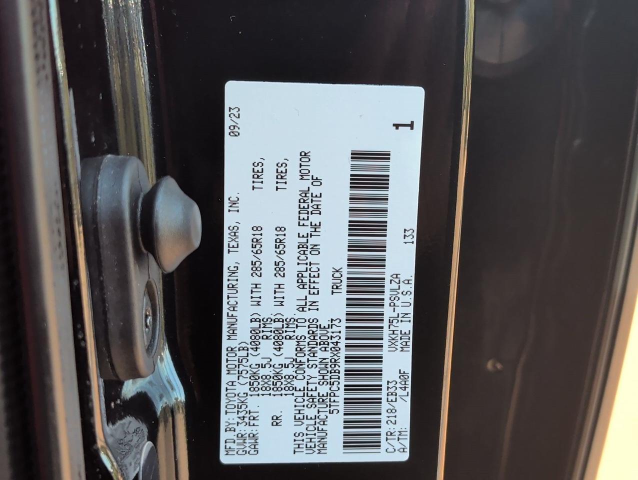 2024 Toyota Tundra 4WD TRD Pro Hybrid San Juan TX