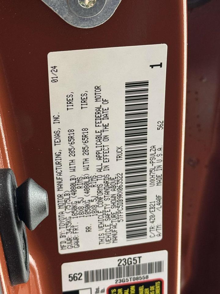 2024 Toyota Tundra Hybrid TRD Pro Fredericksburg VA