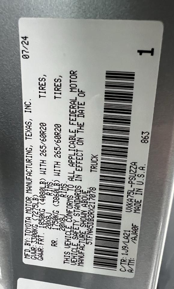 2024 Toyota Tundra Platinum Highlands Ranch CO