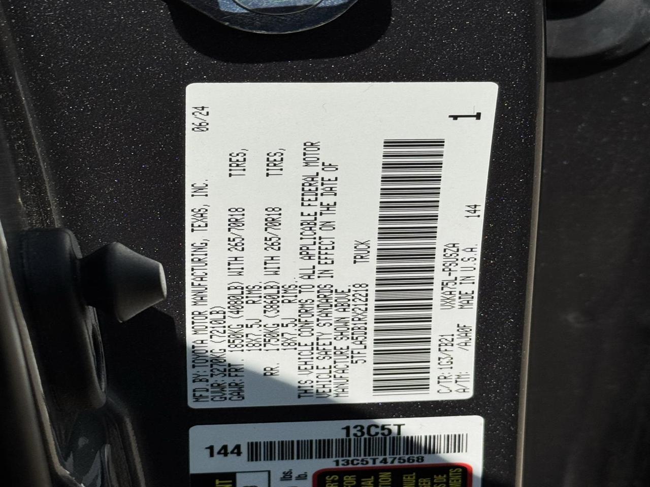 2024 Toyota Tundra SR5 Fredericksburg VA
