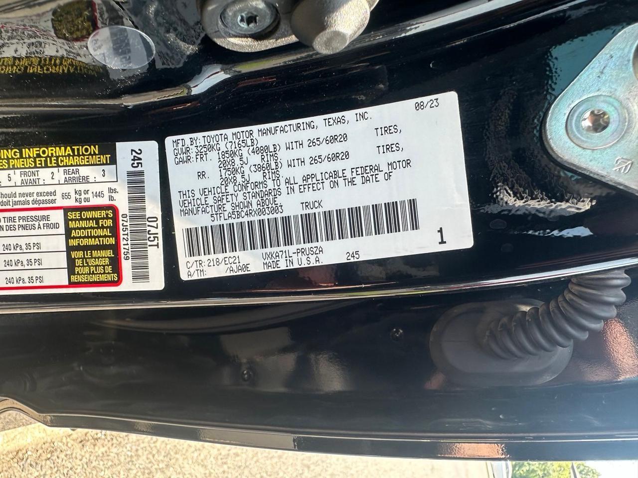 2024 Toyota Tundra SR5 Fredericksburg VA