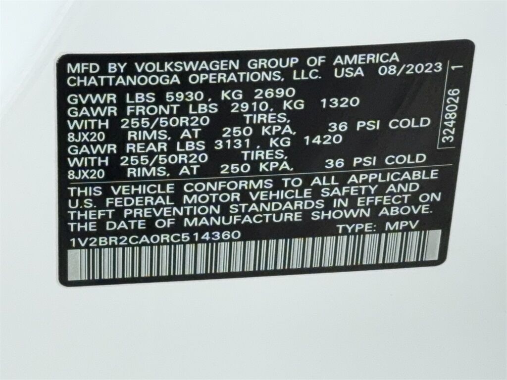 2024 Volkswagen Atlas 2.0T SEL Plano TX