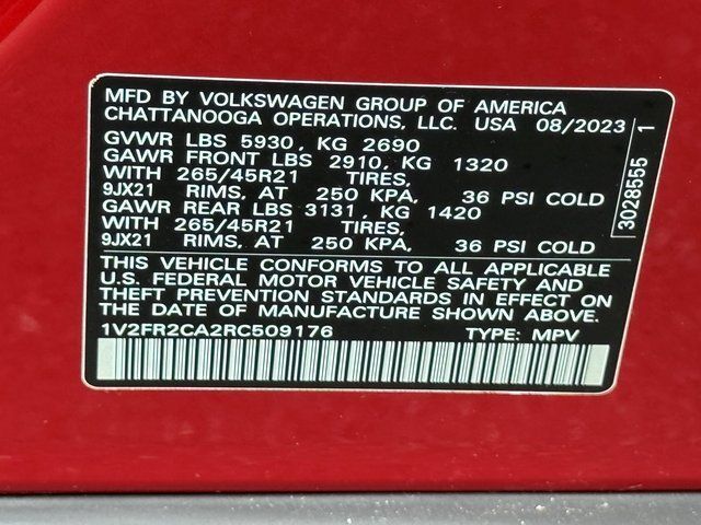 2024 Volkswagen Atlas 2.0T SEL Premium R-Line Springfield VA