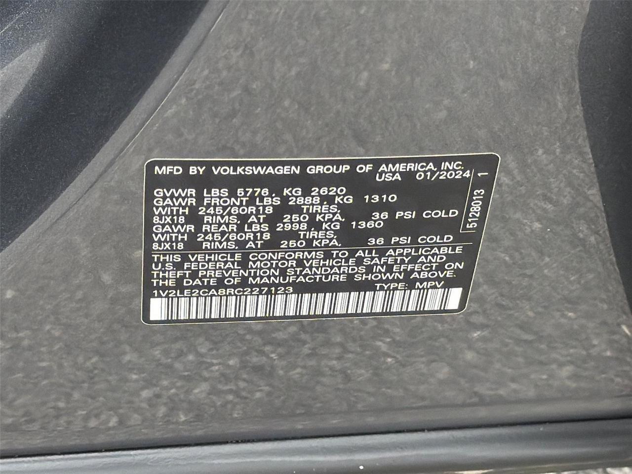 2024 Volkswagen Atlas Cross Sport 2.0T SE Hagerstown MD