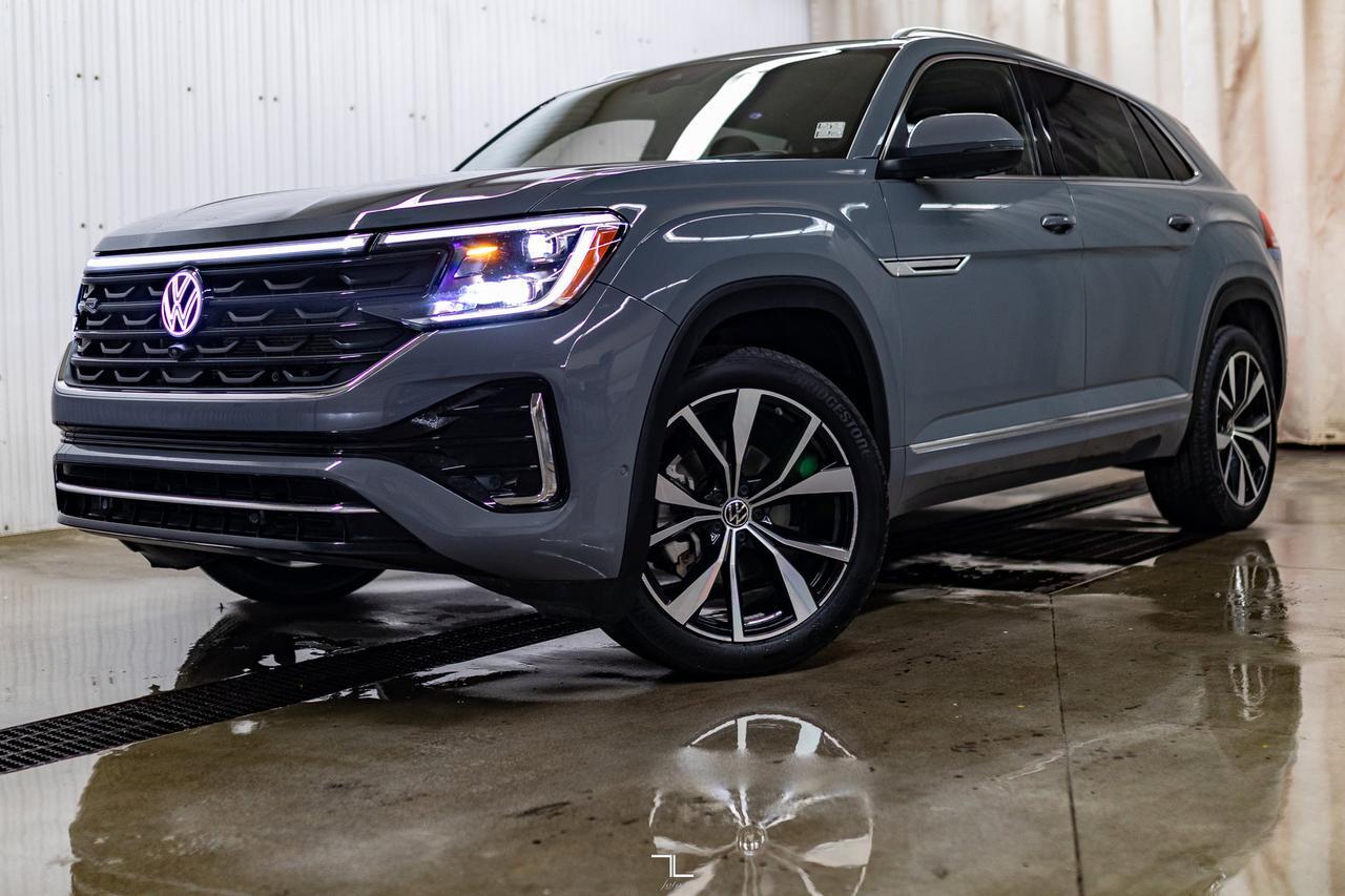 2024 Volkswagen Atlas Cross Sport 4Motion Execline R-Line Leather Roof Nav BCam Red Deer AB
