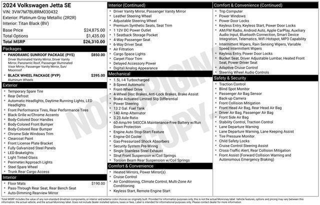 2024 Volkswagen Jetta 1.5T SE Raleigh NC