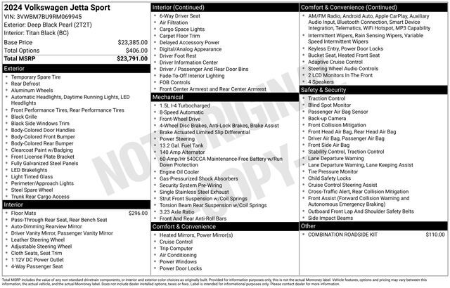 2024 Volkswagen Jetta 1.5T Sport Raleigh NC