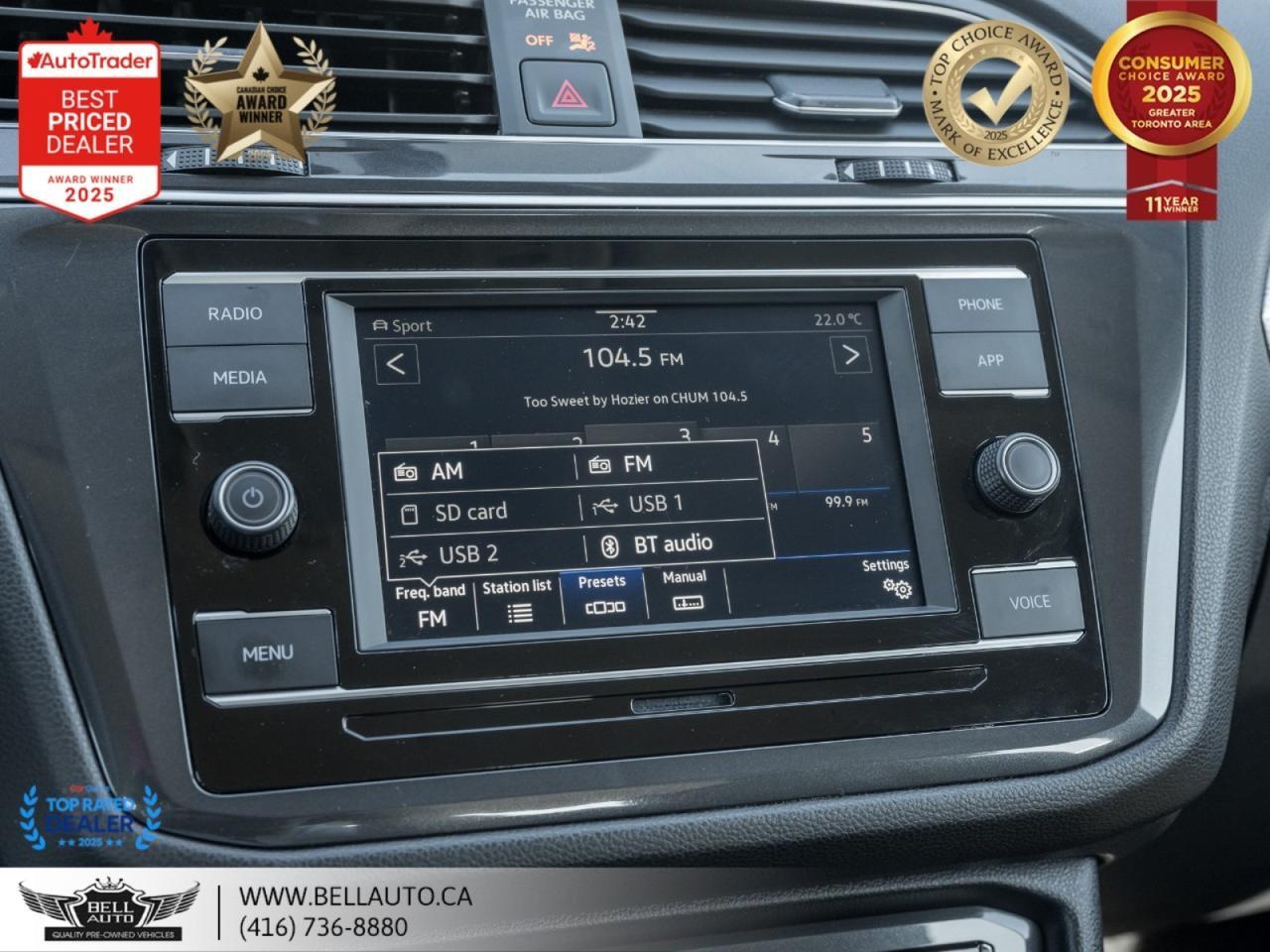 2024 Volkswagen Tiguan Trendline | BACKUPCAM | BLUETOOTH | ONEOWNER Toronto ON