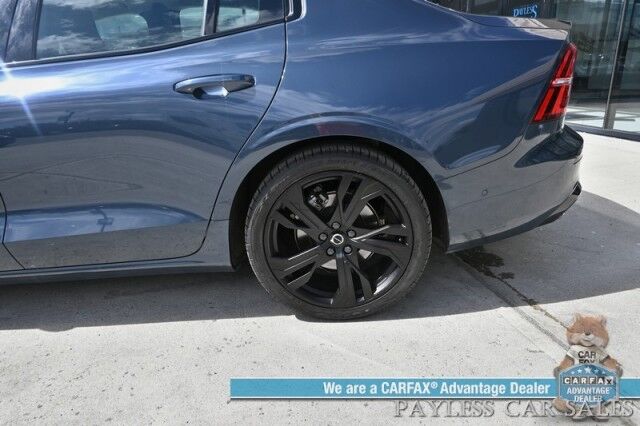2024 Volvo S60 Ultimate Dark Theme / AWD / Climate Pkg / Front & Rear Heated Leather Seats / Heated Steering Wheel / Panoramic Sunroof / Harman Kardon Speakers / Adaptive Cruise / Lane Depart & Blind Spot / 1-Owner Anchorage AK