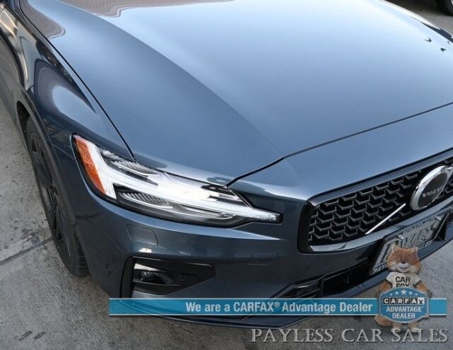 2024 Volvo S60 Ultimate Dark Theme / AWD / Climate Pkg / Front & Rear Heated Leather Seats / Heated Steering Wheel / Panoramic Sunroof / Harman Kardon Speakers / Adaptive Cruise / Lane Depart & Blind Spot / 1-Owner Anchorage AK