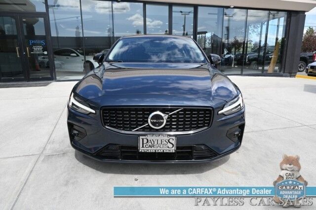 2024 Volvo S60 Ultimate Dark Theme / AWD / Climate Pkg / Front & Rear Heated Leather Seats / Heated Steering Wheel / Panoramic Sunroof / Harman Kardon Speakers / Adaptive Cruise / Lane Depart & Blind Spot / 1-Owner Anchorage AK
